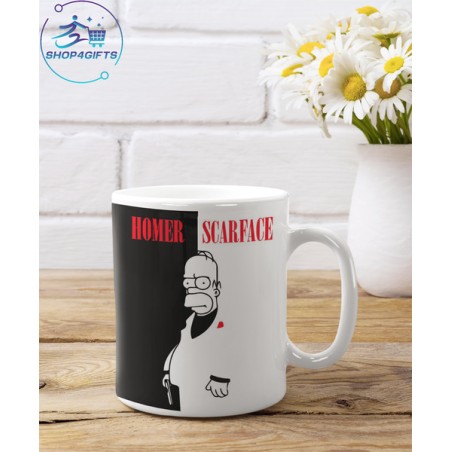 Homer Simpson Scarface Coffee Mug