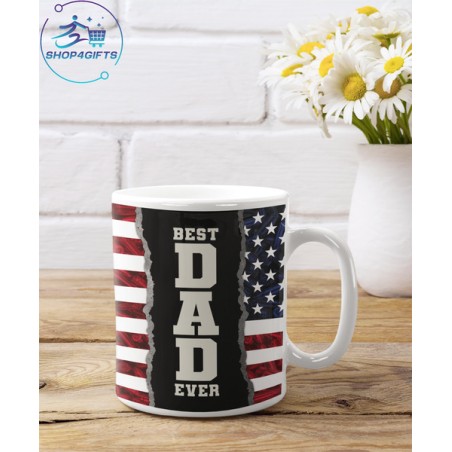 Father's Day Flag Coffee Mug