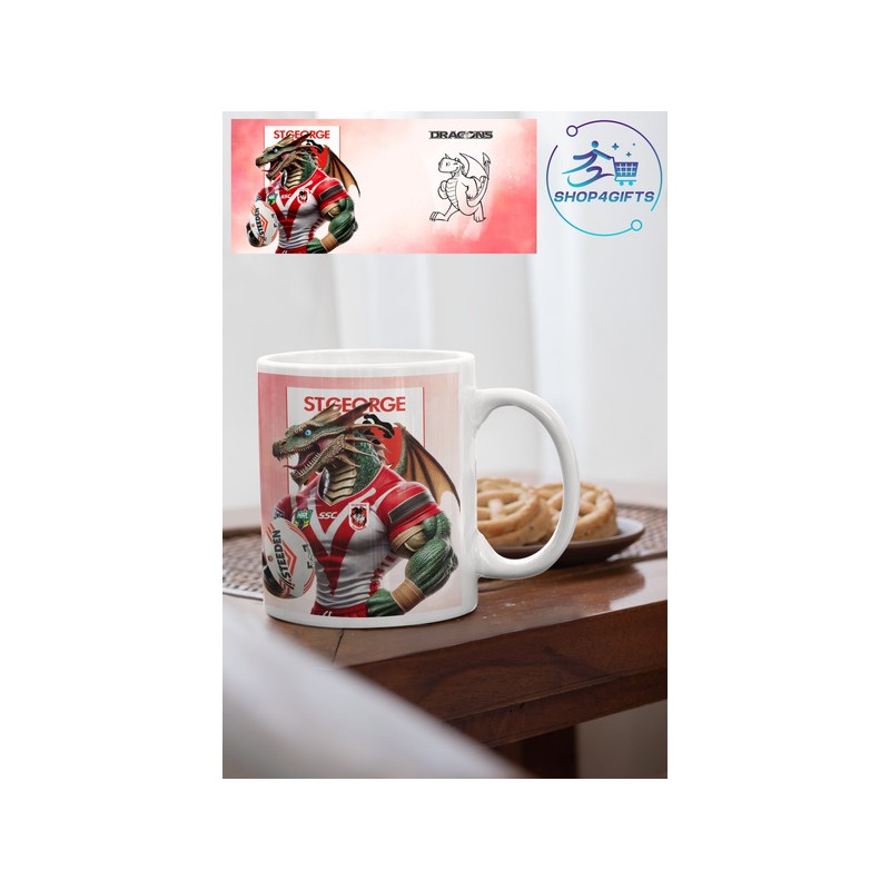 NRL-National- Rugby-League- St. George-Illawarra-Dragons-personalised-white-handle-11oz-coffee-mug-