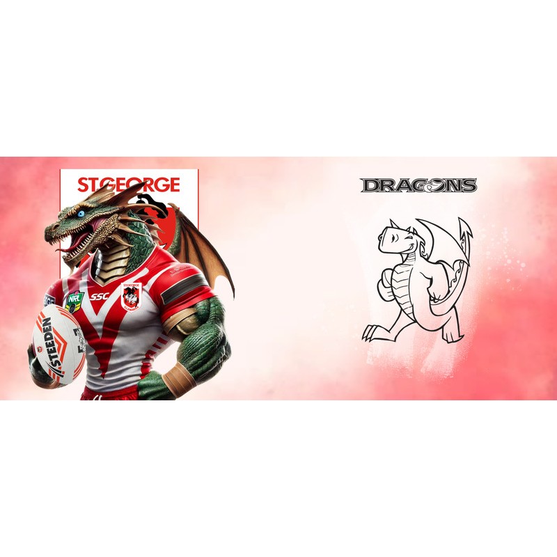 NRL-National- Rugby-League- St. George-Illawarra-Dragons-personalised-11oz-coffee-mug-