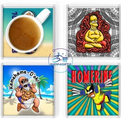 THE SIMPSONS SQUARE COASTERS