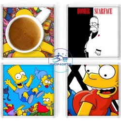 THE SIMPSONS SQUARE COASTERS
