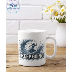 KEEP GOING COFFEE MUG