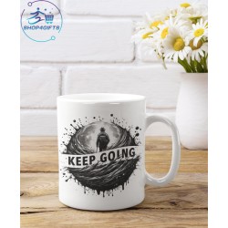 KEEP GOING COFFEE MUG