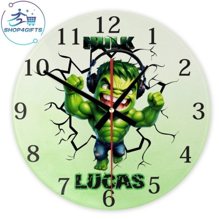 shop4gifts-personalised-marvel-hulk-glass-wall-clock-custom-kids-room-decor
