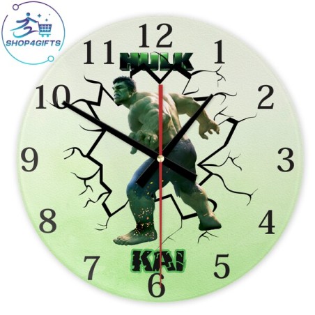 shop4gifts-personalised-marvel-hulk-glass-wall-clock-custom-kids-room-