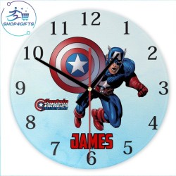 shop4gifts-personalised-marvel-captain-america-glass-wall-clock-with-name