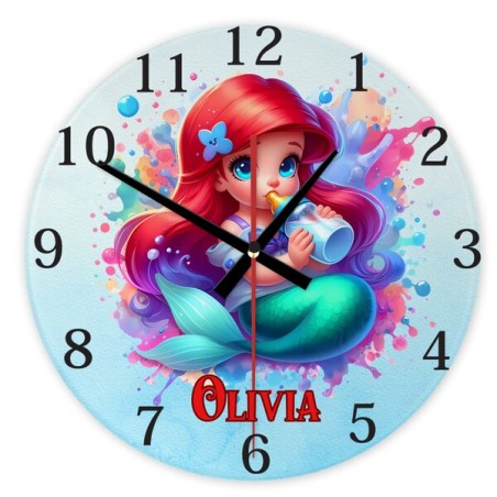 shop4gifts-personalised-disney-princess-ariel-glass-wall-clock-with-name