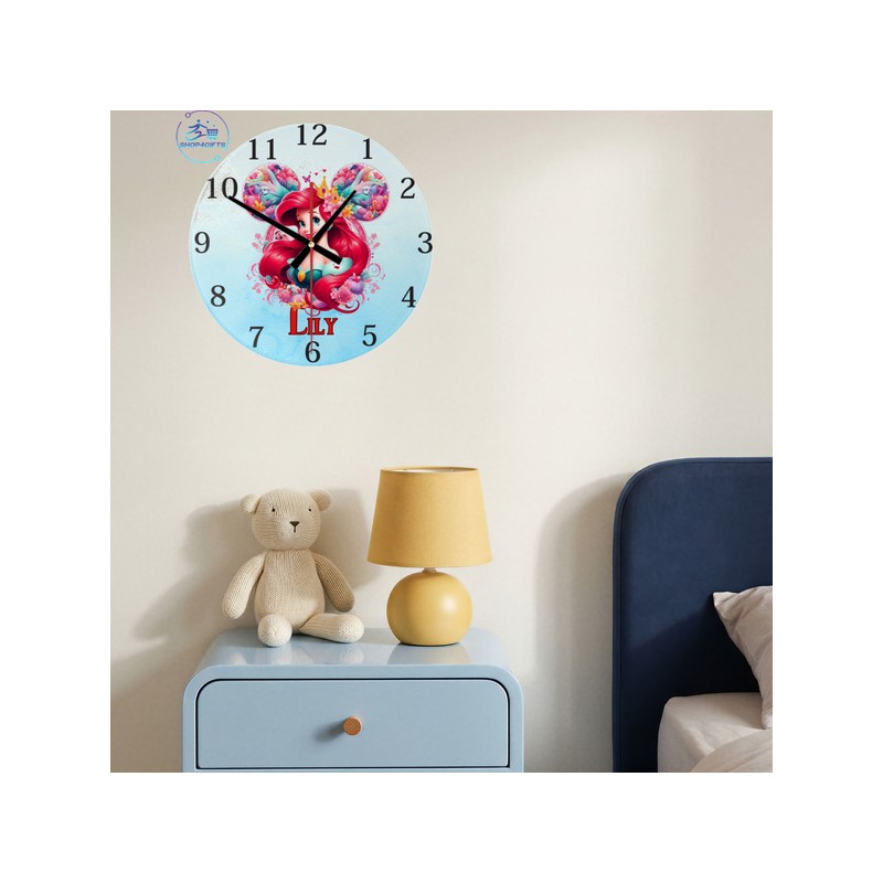 shop4gifts-personalised-disney-princess-ariel-glass-wall-clock-with-name