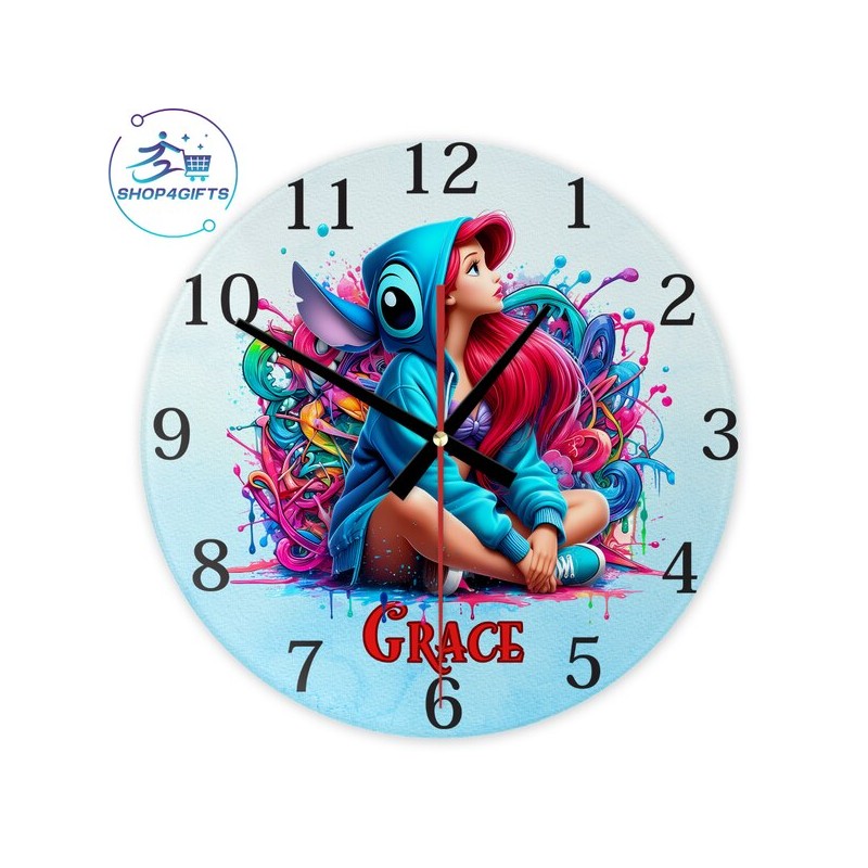 shop4gifts-personalised-disney-princess-ariel-glass-wall-clock-with-name