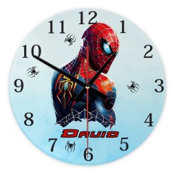 shop4gifts-personalised-marvel-spider-man-glass-wall-clock-with-name