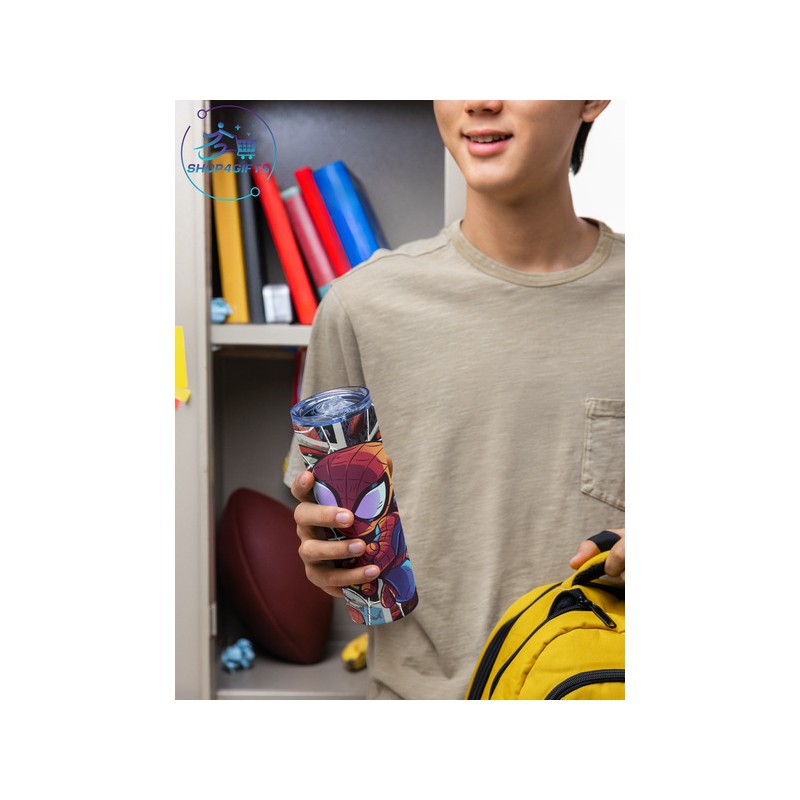 shop4gifts-personalised-marvel-spider-man-20oz-skinny-tumbler-with-name-drink-bottle