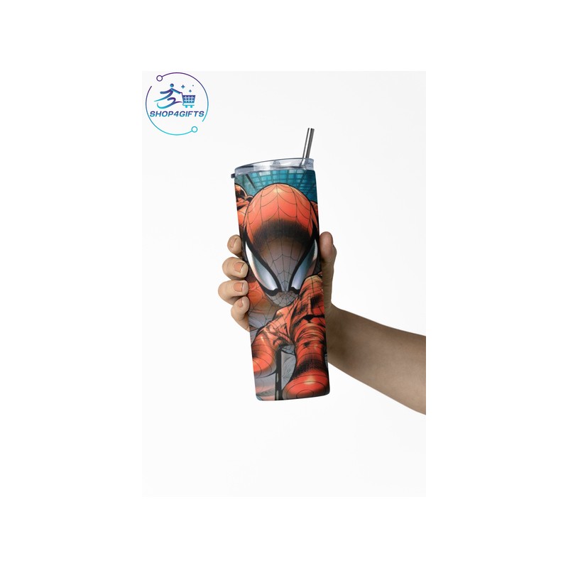 shop4gifts-personalised-marvel-spider-man-20oz-skinny-tumbler-with-name-single