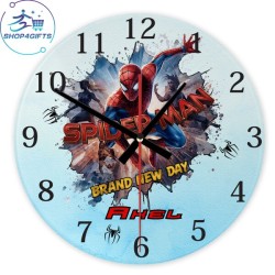 shop4gifts-personalised-marvel-spider-man-glass-wall-clock-