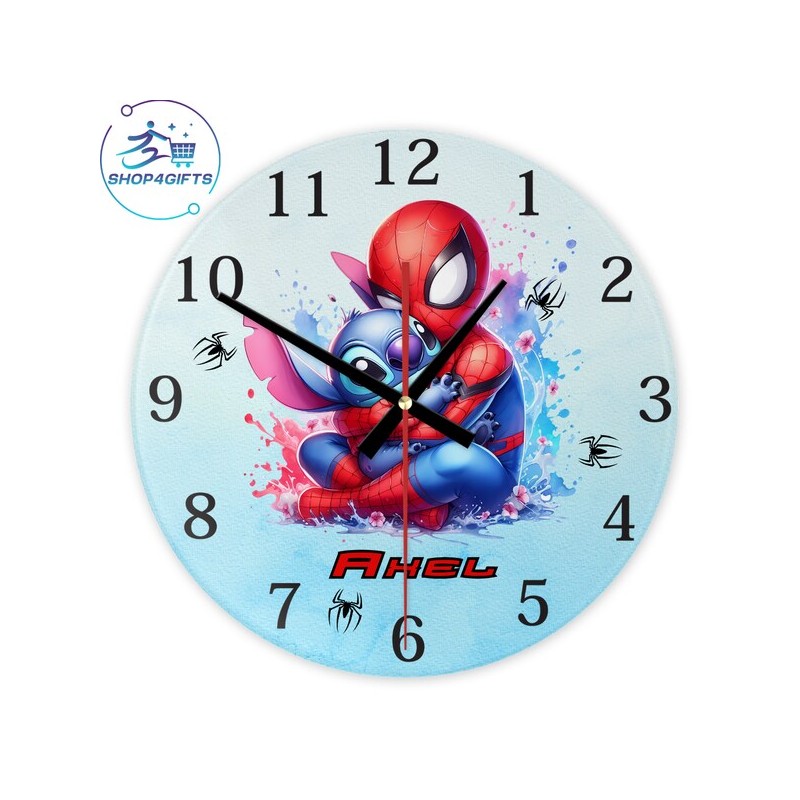 shop4gifts-personalised-marvel-spider-man-glass-wall-clock-
