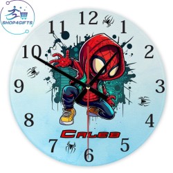 shop4gifts-personalised-marvel-spider-man-glass-wall-clock-