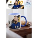 personalised-kylian-mbappé-11oz-ceramic-coffee-mug-with-blue-handle-shop4gifts