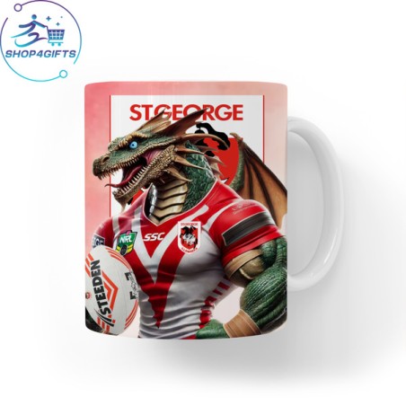 NRL-National- Rugby-League- St. George-Illawarra-Dragons-personalised-11oz-coffee-mug-