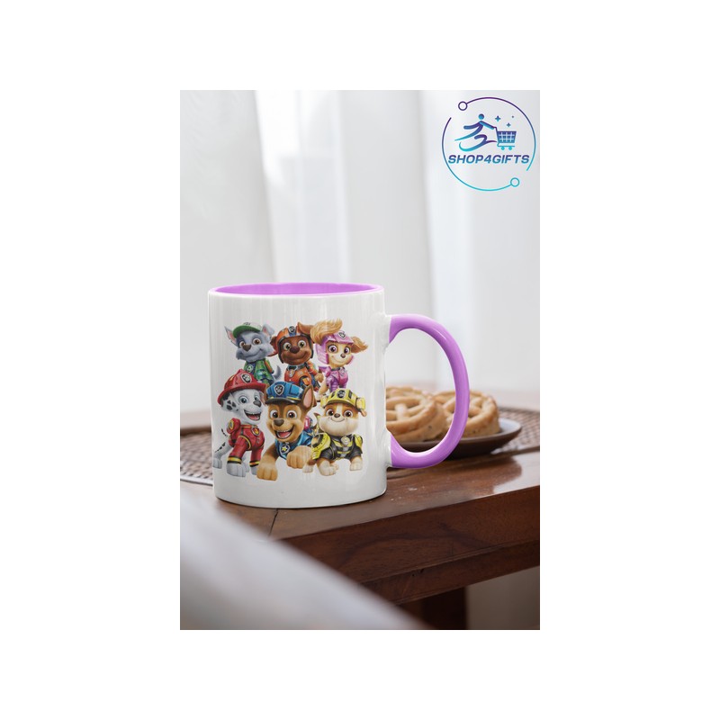 Shop4Gifts-Personalised-Paw-Patrol-11oz-Ceramic-Mug-Custom-Name-Kids-with-pink-handle-Gift-Australia
