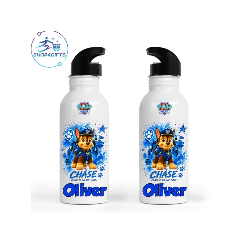 Shop4Gifts-Personalised-Paw-Patrol-600ml-Aluminium-Water-Bottle-with-Straw-Lid-Kids-Gift
