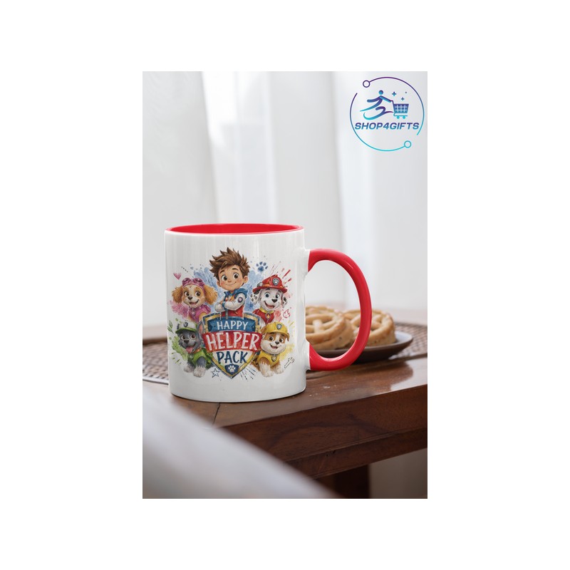 Shop4Gifts-Personalised-Paw-Patrol-11oz-Ceramic-Mug-Custom-Name-Kids-with-red-handle-Gift-Australia