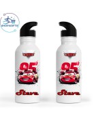 Shop4Gifts Personalised Disney Pixar Cars Water Bottle 600ml