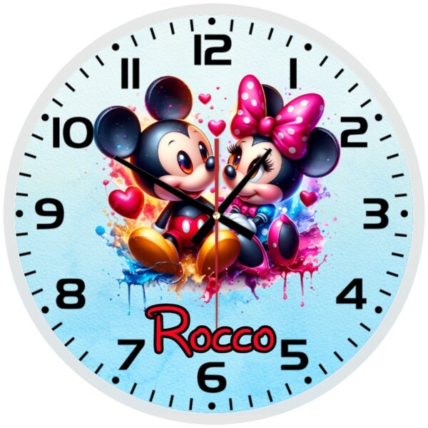 Disney Mickey Mouse Glass Wall Clock – Charming Decor